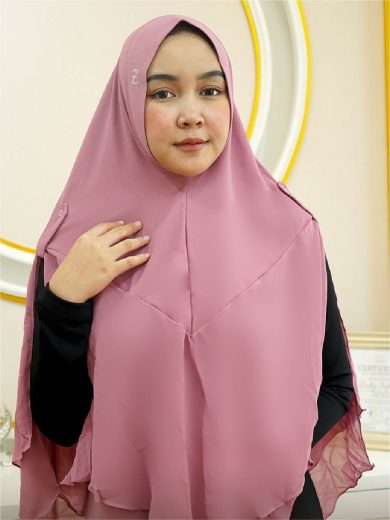 DANIA – Khimar Only (Frozen Raspberry)
