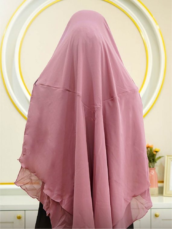 DANIA – Khimar Only (Frozen Raspberry) - Gambar 3