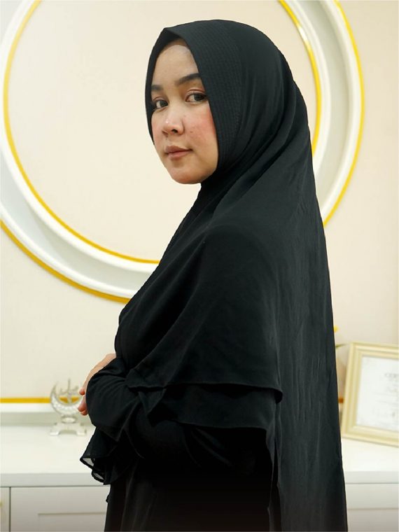 FARABI – Khimar Only (Black) - Gambar 2