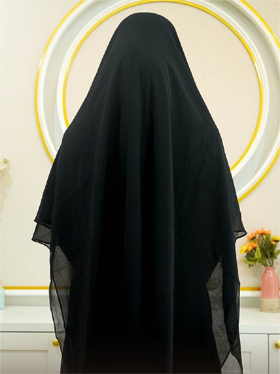 FARABI – Khimar Only (Black) - Gambar 3
