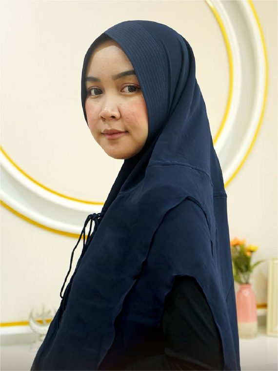 KANYA - Khimar Only (Navy) - Gambar 2