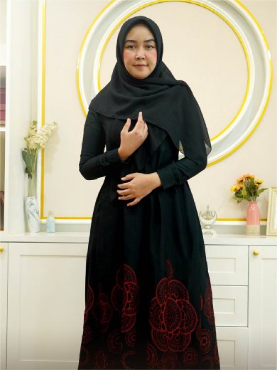 MANDALA - Gamis Set (Black)