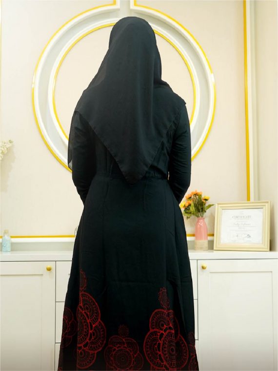 MANDALA - Gamis Set (Black) - Gambar 2