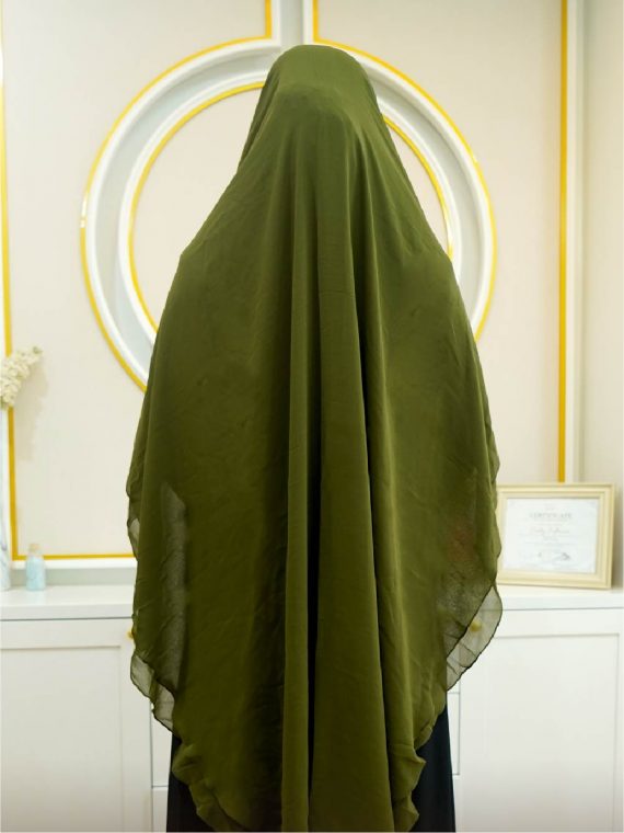 NUNNAH – Khimar Only (Dusty Green) - Gambar 2
