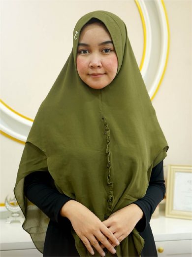 QAILAH - Khimar Only (Mossgreen)