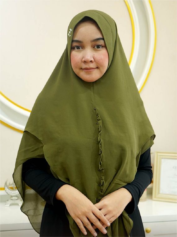 QAILAH - Khimar Only (Mossgreen)
