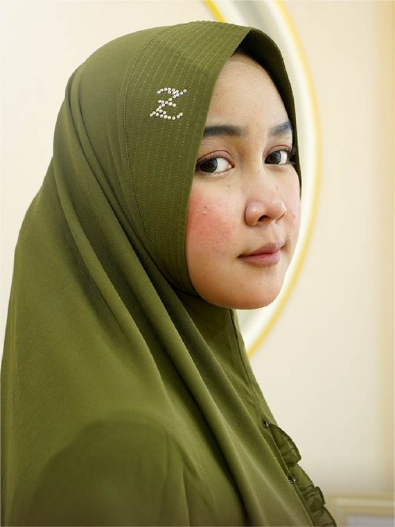QAILAH - Khimar Only (Mossgreen) - Gambar 2
