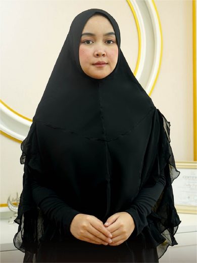 MODEL S119 - Khimar Only (Black)