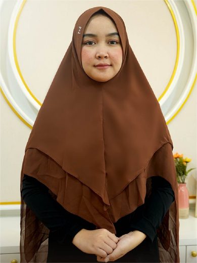 SARAH – Khimar Only (Cokelat)