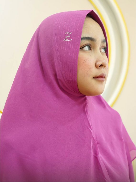 SARAH – Khimar Only (Raspberry) - Gambar 2
