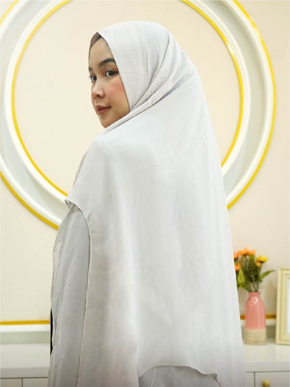 SARAH – Khimar Only (Silver) - Gambar 2