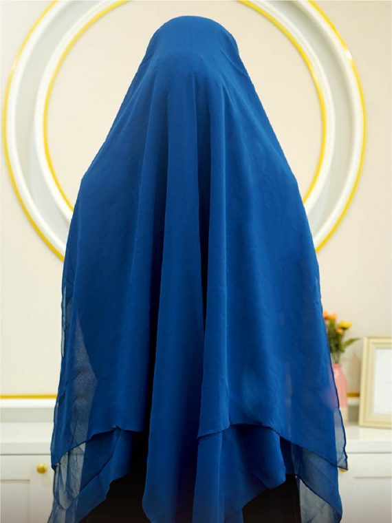 SARAH – Khimar Only (Denim) - Gambar 2