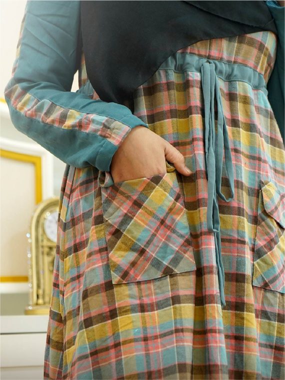 TARTAN - Dress Only (Green) - Gambar 2