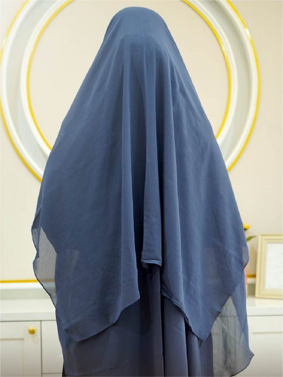 TASEL – Khimar Only (Cadet Blue) - Gambar 3