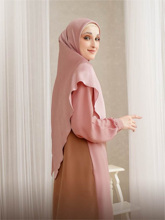 YUMNA – Dress Full Set (Dusty Rose) - Gambar 2