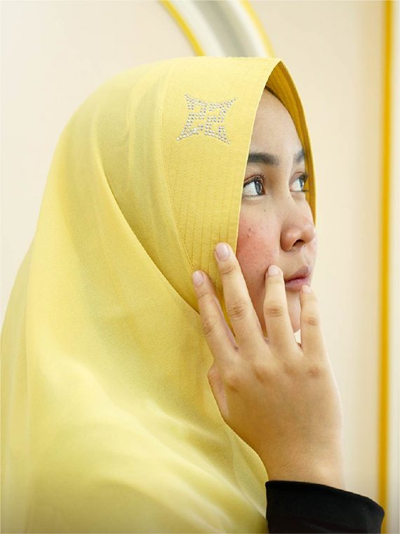SAVIRA - Khimar Only (Banana) - Gambar 3