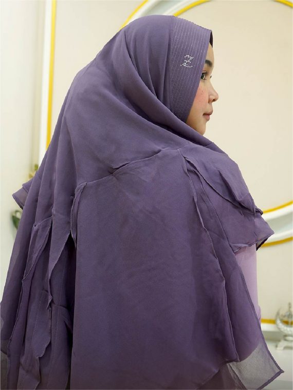 SEVIA – Gamis Set (Purple) - Gambar 2