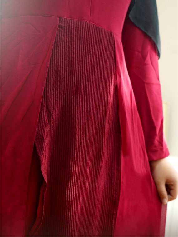 UFAIRA – Dress Only (Maroon) - Gambar 2