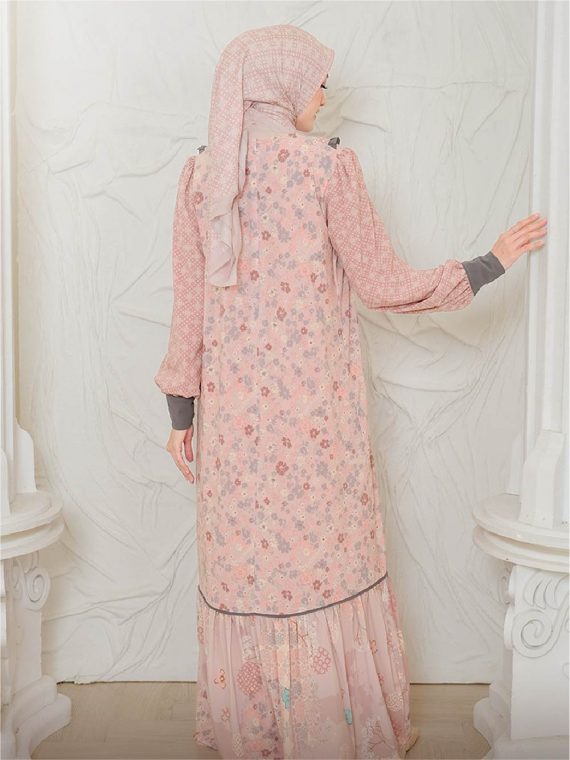 QUEEN – Dress Set (Peach) - Gambar 5