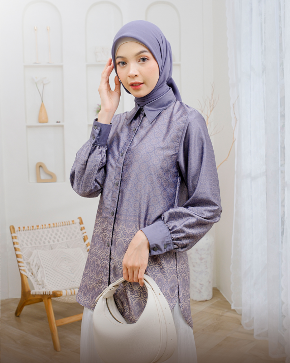 TANISHA - Top Only ( Comet Purple ) - Gambar 3