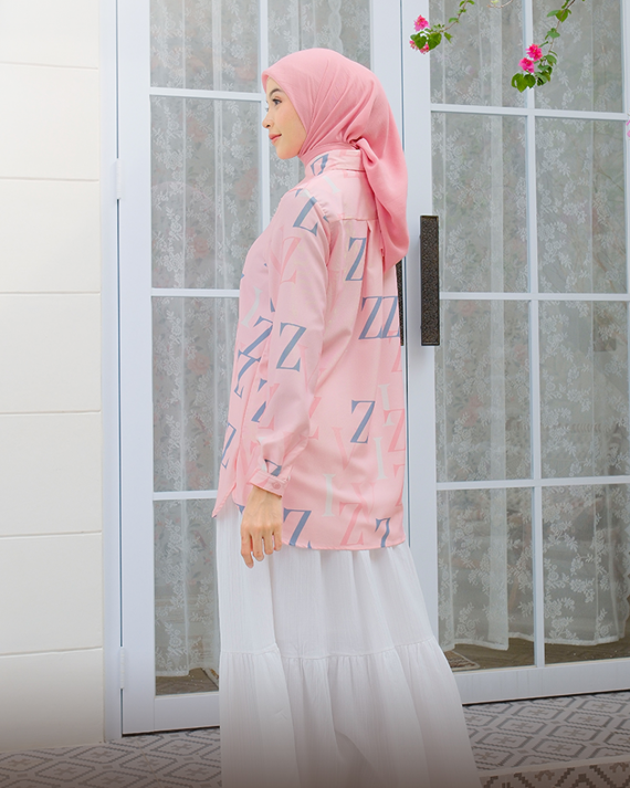 NAWEL - Top Only ( Pink ) - Gambar 2