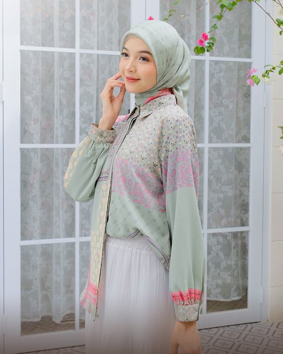 RAYYA - Top Only ( Sage Green ) - Gambar 3