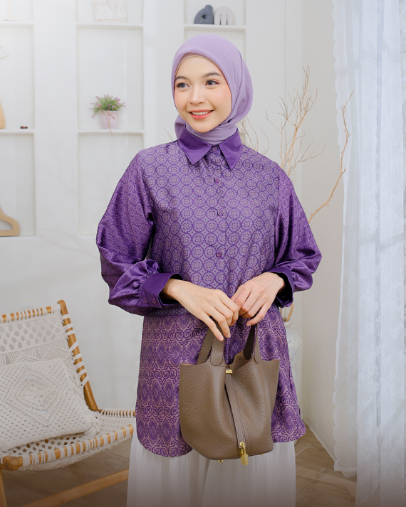 TANISHA - Top Only ( Elegance Violet ) - Gambar 3