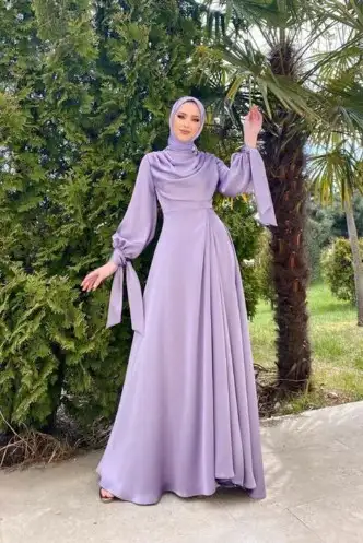 12 Rekomendasi Warna Jilbab untuk Gamis Ungu Muda