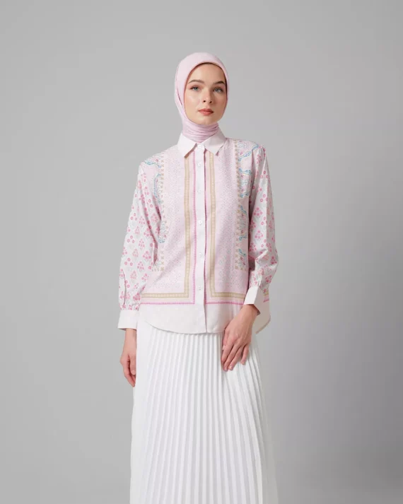 EVELYN - Blouse (Pink) - Gambar 3