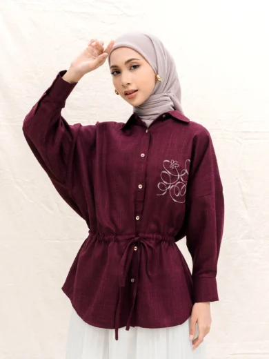 ASVARA - Blouse (Burgundy)
