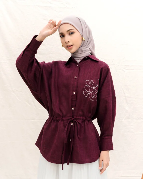 ASVARA - Blouse (Burgundy)