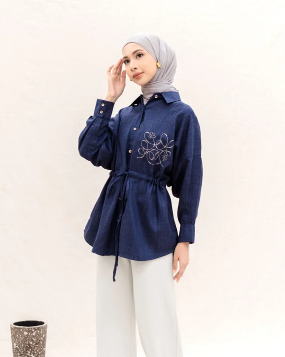 ASVARA - Blouse (Denim) - Gambar 3